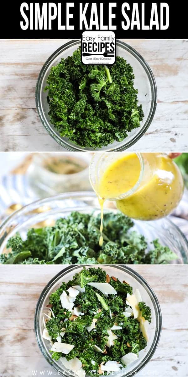 Step by Step instructions on how to make Kale Salad.