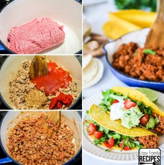 Ground Turkey Tacos are a delicious quick and easy dinner for a busy night.