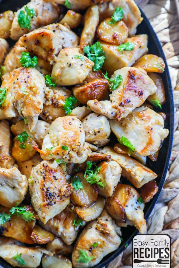 Close up of Garlic Chicken