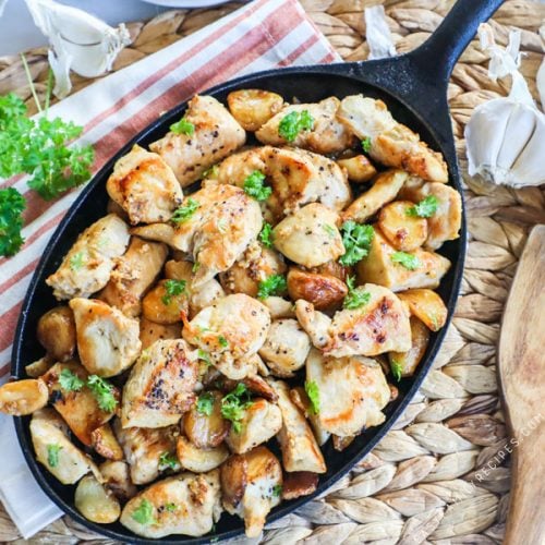 Garlic Chicken in a Skillet