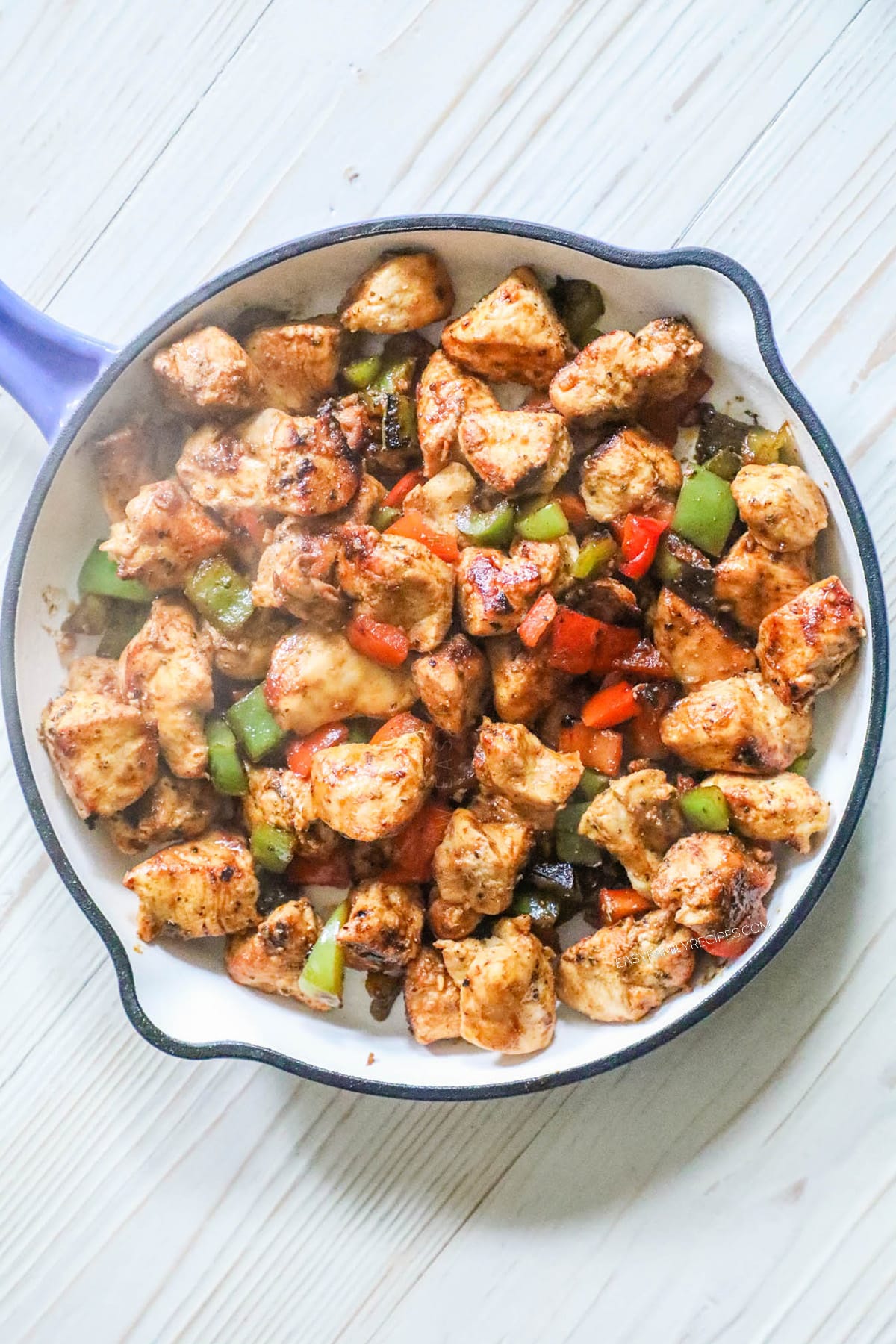 step 3 image for cajun chicken - Remove the skillet from the heat and top with chopped green onions.