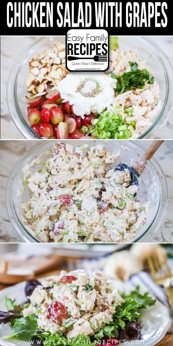 How to Make Chicken Salad with Grapes. 