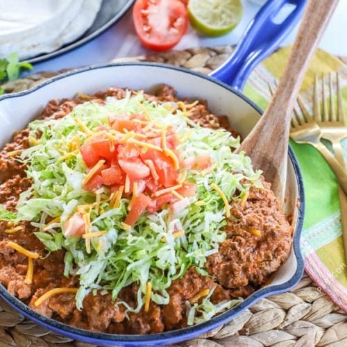 Chicken Taco and Rice Skillet Dinner