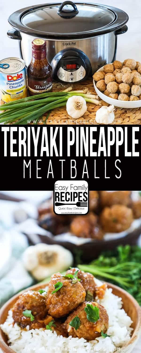 Teriyaki Pineapple Meatballs are the perfect appetizer and a crowd pleaser. 