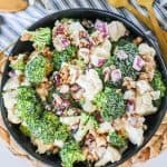 Recipe for Broccoli Cauliflower Salad