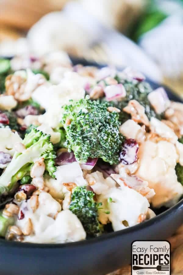 Best Ever Broccoli Cauliflower Salad Easy Family Recipes