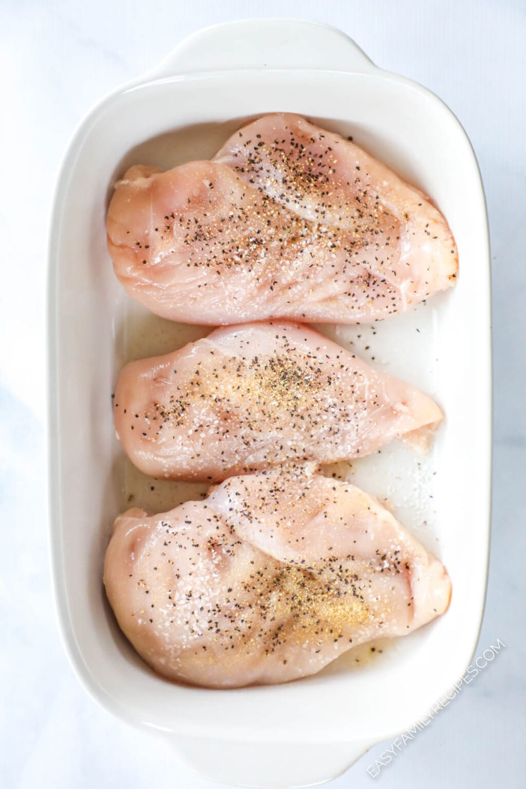 Baked Caesar Chicken · ONE DISH + DELICIOUS · Easy Family Recipes