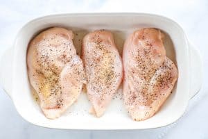 Chicken Seasoned in Baking Dish