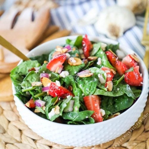 Recipe for Strawberry Spinach Salad.