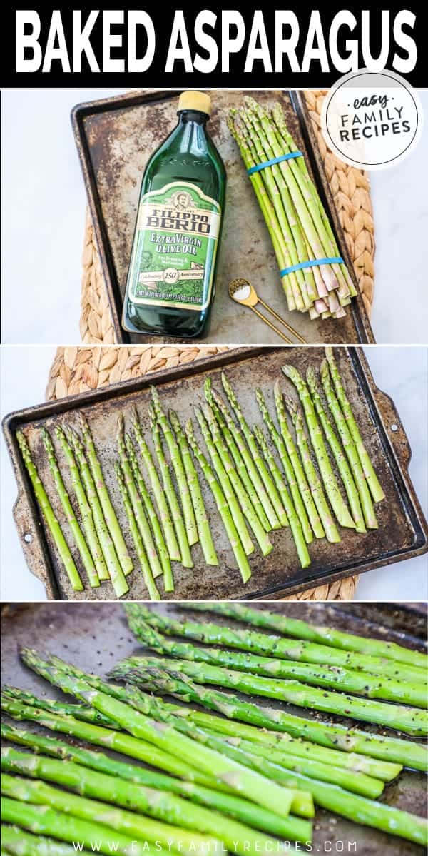 Simple steps to making baked asparagus. 