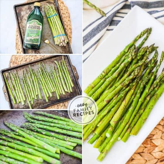 Baked asparagus is a perfect quick and easy side dish to any meal.
