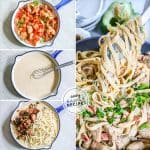 How to Make Cajun Chicken Pasta in a collage photo