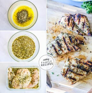 Ingredients and steps for Ranch Chicken marinade with buttermilk