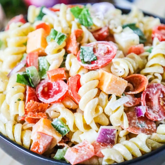 The BEST Easy Rotini Pasta Salad · Easy Family Recipes