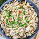 Creamy Cajun Chicken Pasta prepared and ready to serve for an easy dinner.