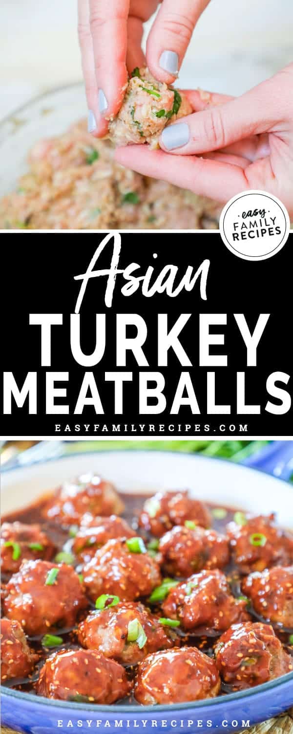 Delicious and wholesome Asian Turkey Meatballs. 