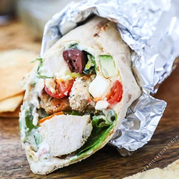 Greek Chicken Wraps