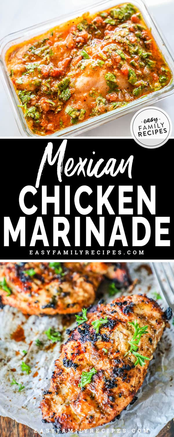 Chicken Marinating in Mexican Chicken Marinade