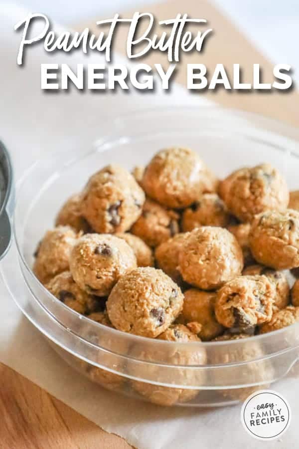 Easy and wholesome peanut butter energy balls. 