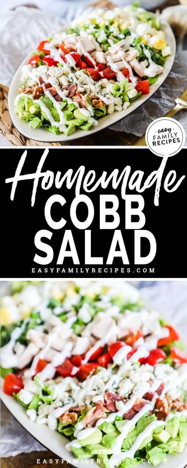 Homemade Chicken Cobb Salad Is the perfect light meal. 