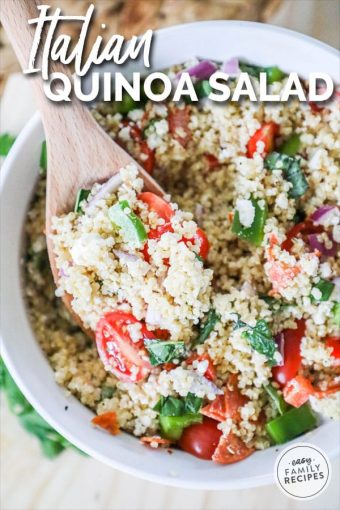Italian Quinoa Salad · Easy Family Recipes