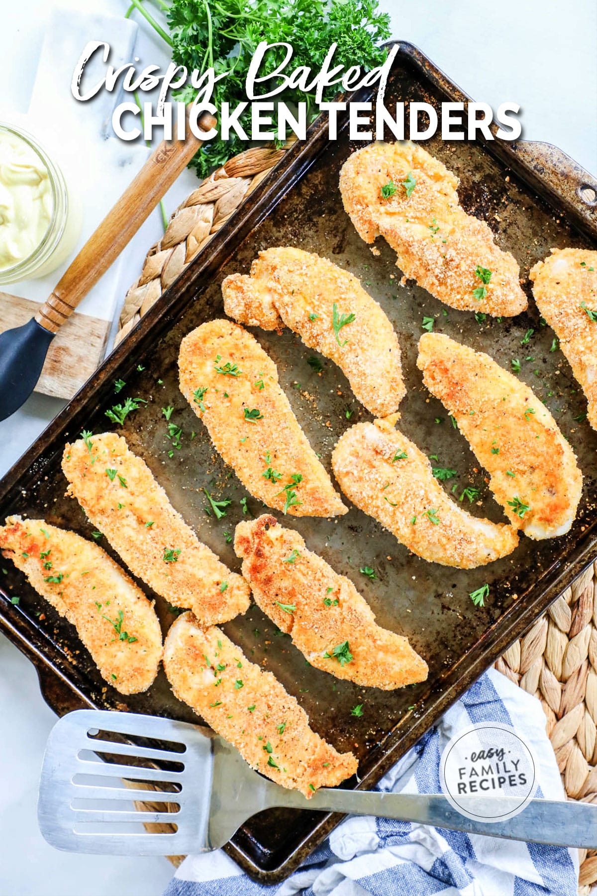 Crispy Baked Chicken Tenders · Easy Family Recipes