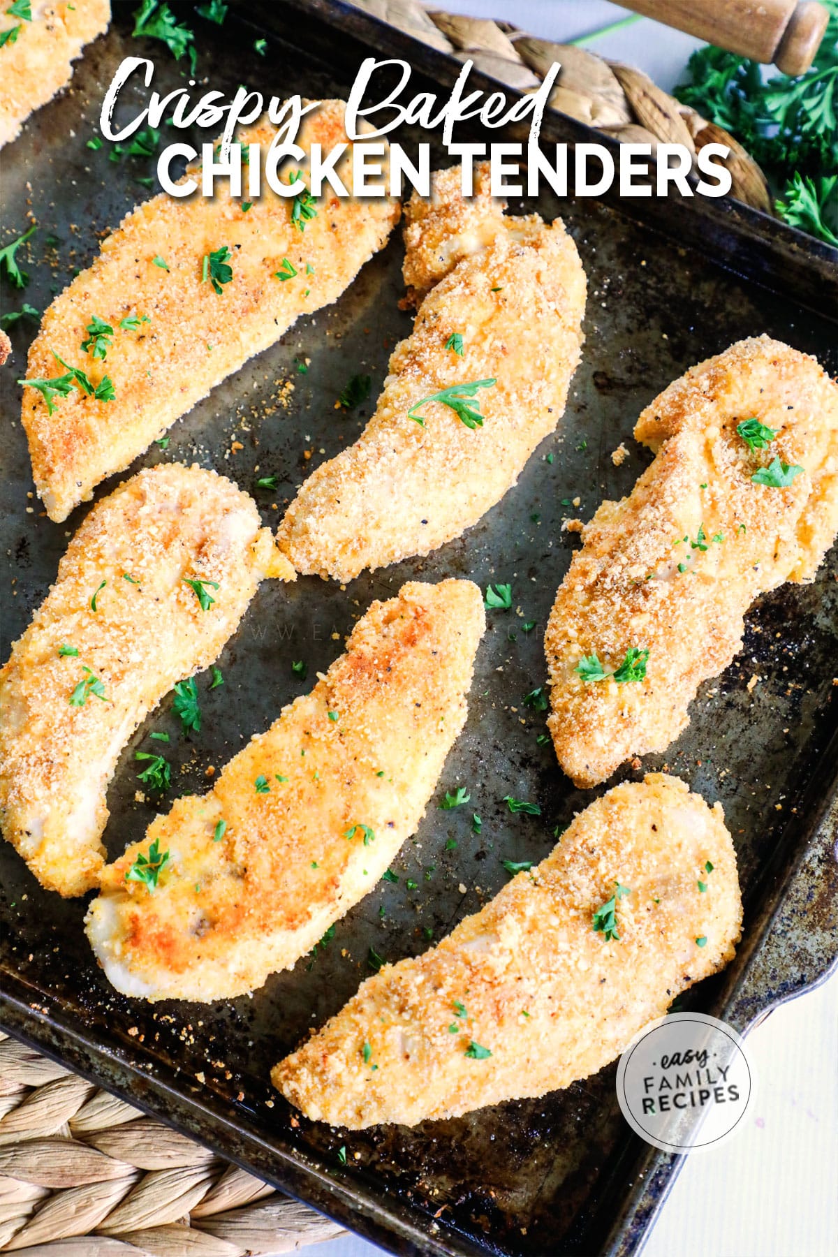 Crispy Baked Chicken Tenders · Easy Family Recipes