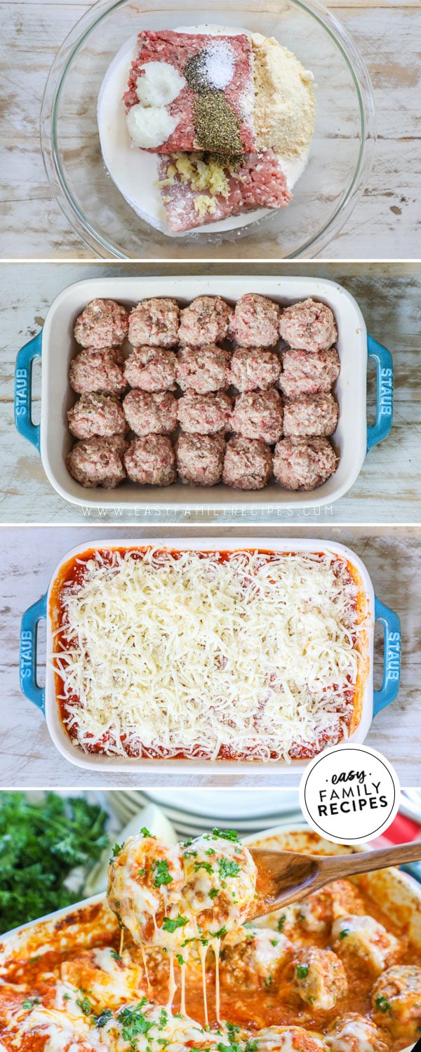 How to Make Meatball Parmesan Bake in Casserole