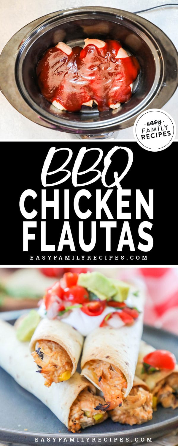 BBQ Chicken Flautas are a perfect quick meal that is wholesome and delicious. 