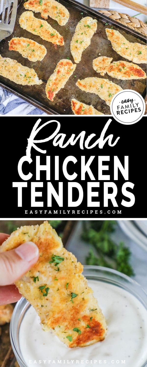 Quick and easy ranch chicken tenders. 