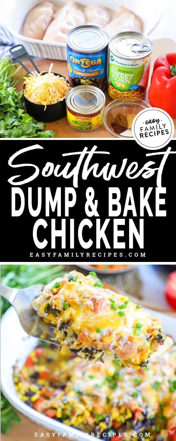 One dish easy southwest chicken bake. 