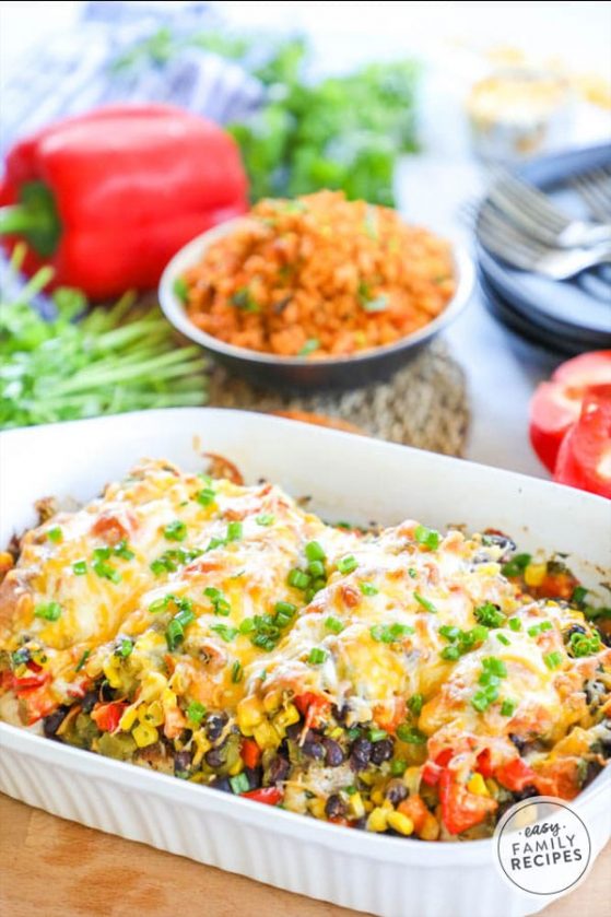 Baked Southwest Chicken Casserole · Easy Family Recipes