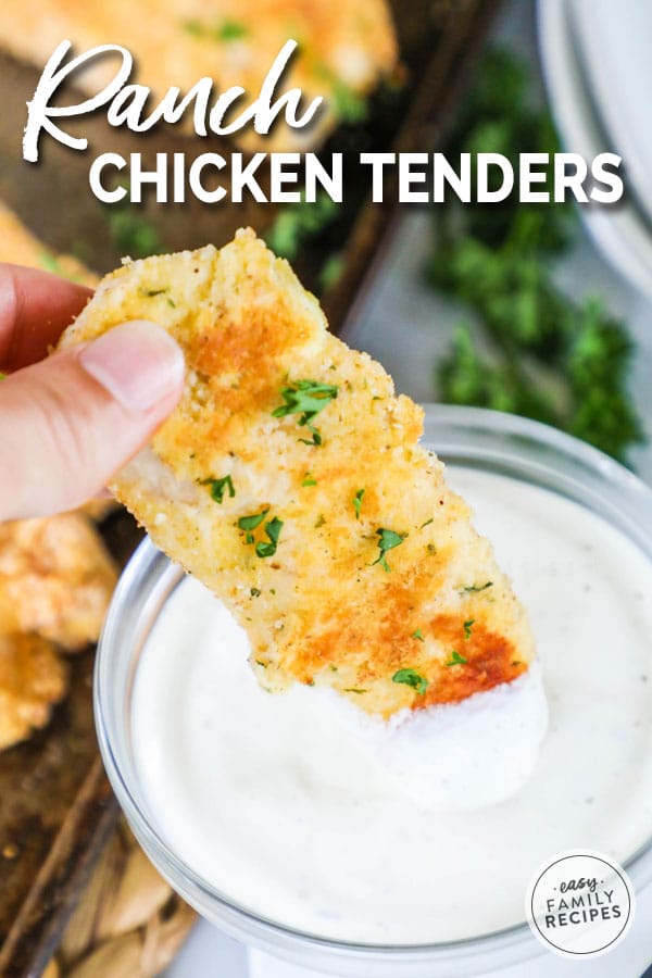 Quick and easy ranch chicken tenders. 