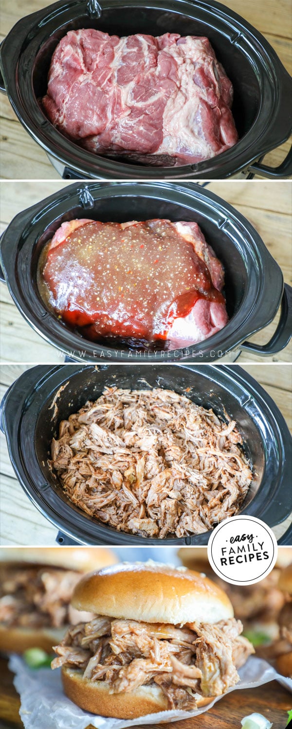 How to Make BBQ Pulled Pork in Crock Pot with Pork Shoulder