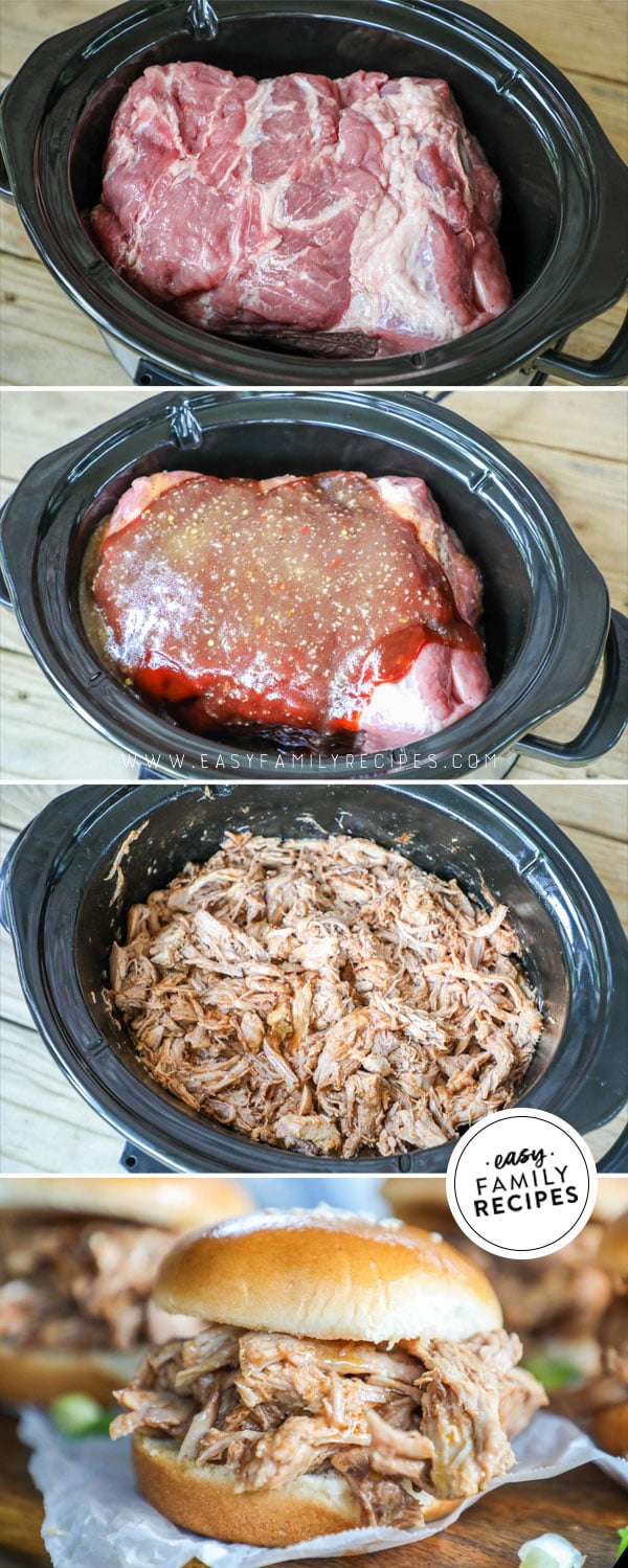 Pork butt clearance crock pot recipes