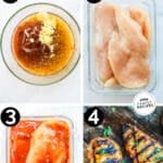 Steps for making BBQ Chicken Marinade.