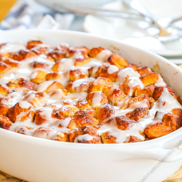 PERFECT Cinnamon Roll Breakfast Casserole