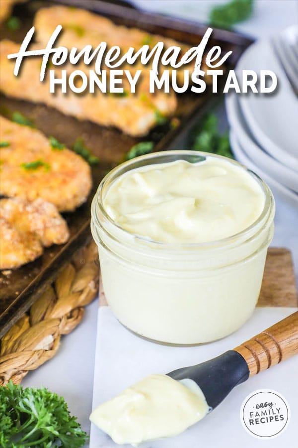Honey mustard sauce is homemade and super simple to make. 