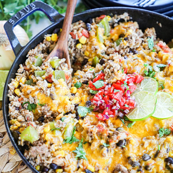 Easy Vegan Mexican Skillet Recipe - Mama Likes To Cook