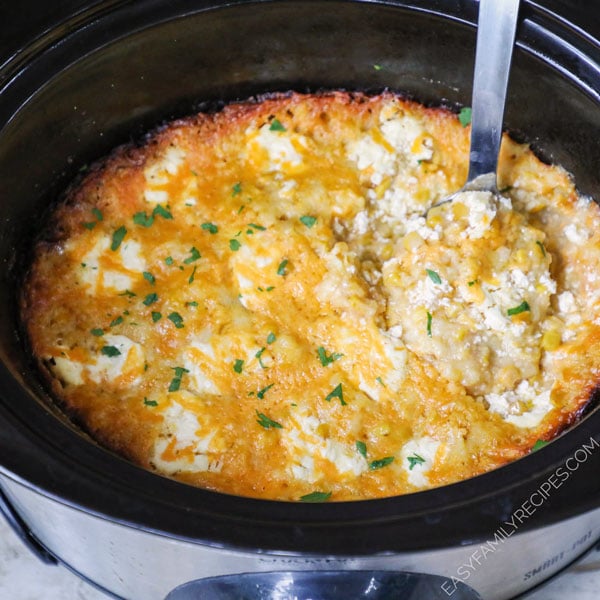 Crock Pot Corn Casserole · Easy Family Recipes