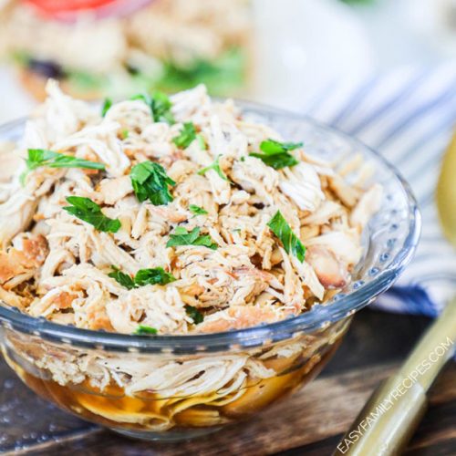 Honey Garlic Chicken in a glass bowl