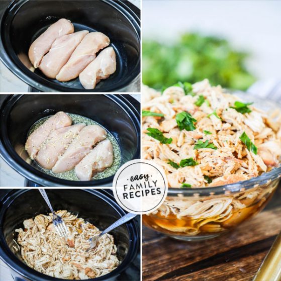 Step by Step crockpot honey garlic chicken