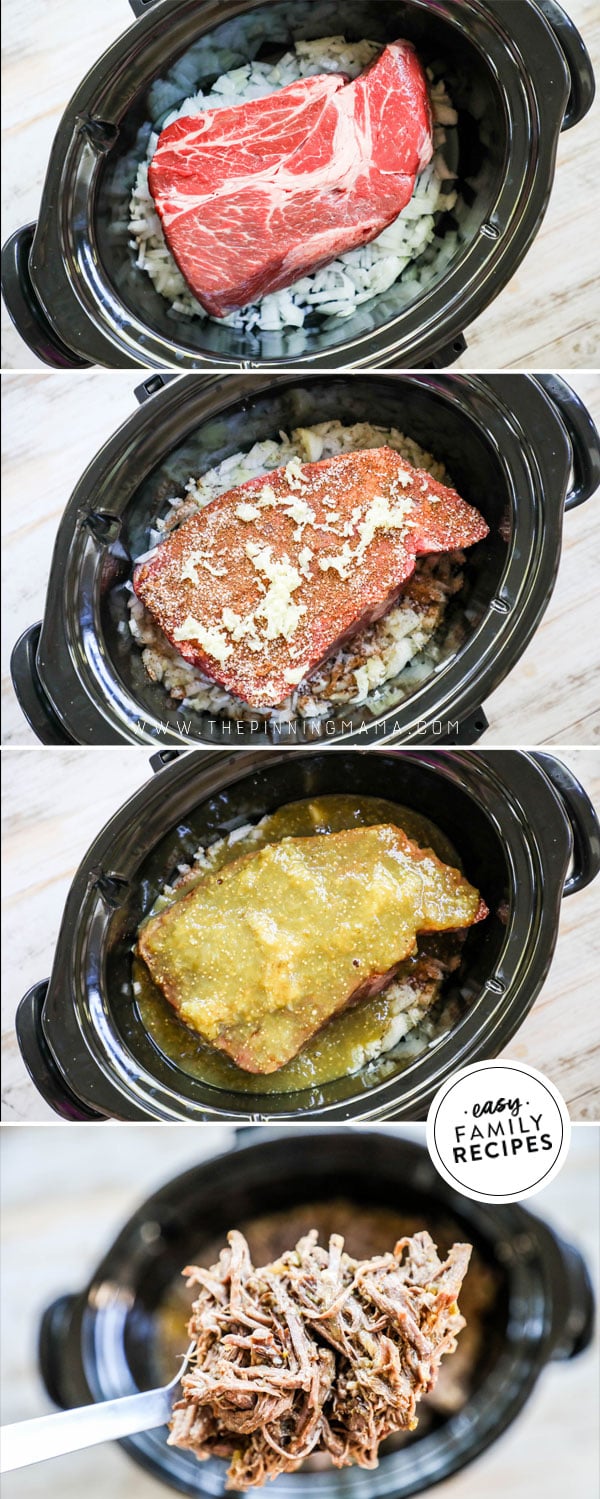 Process photos for How to make Mexican shredded beef with a chuck roast