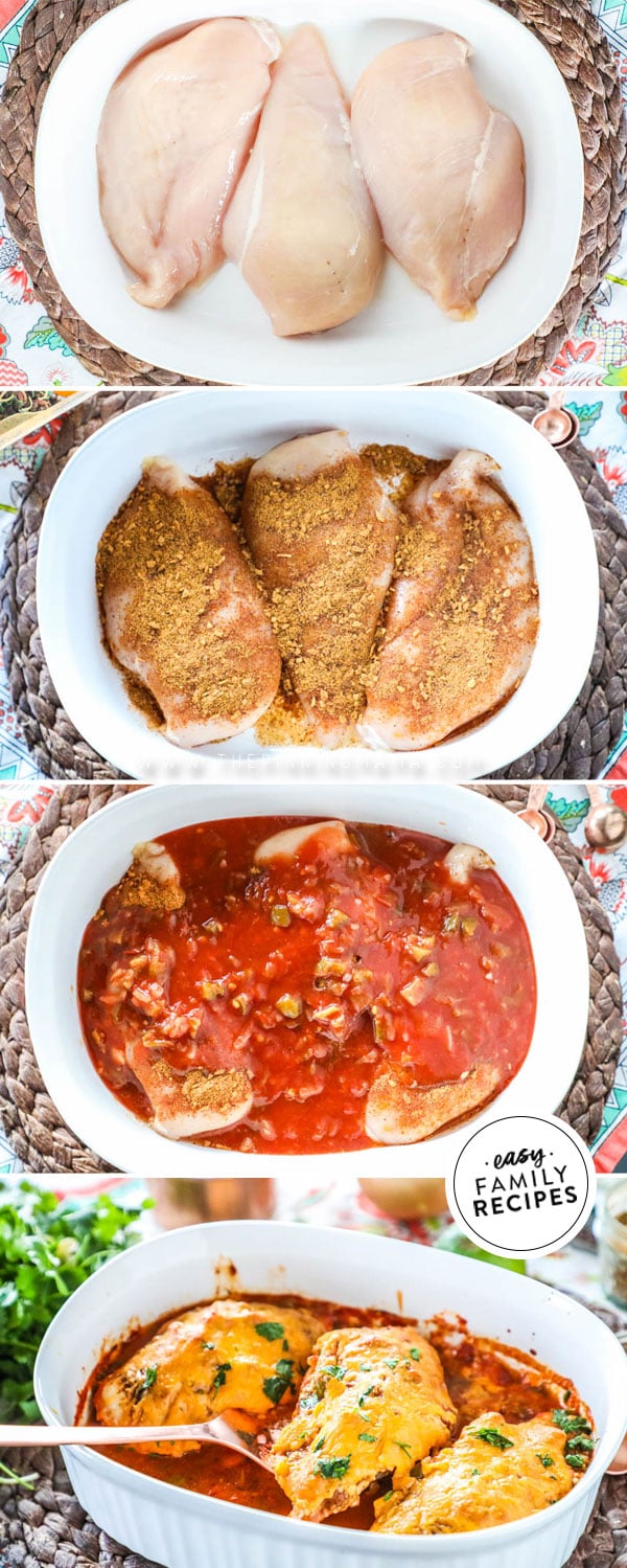 Process photos for How to Make Salsa Chicken in the oven