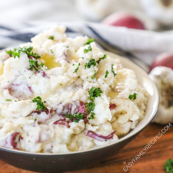 Mashed Potatoes with Parsley Garnish