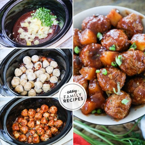 Steps to make BBQ Meatballs in the slow cooker