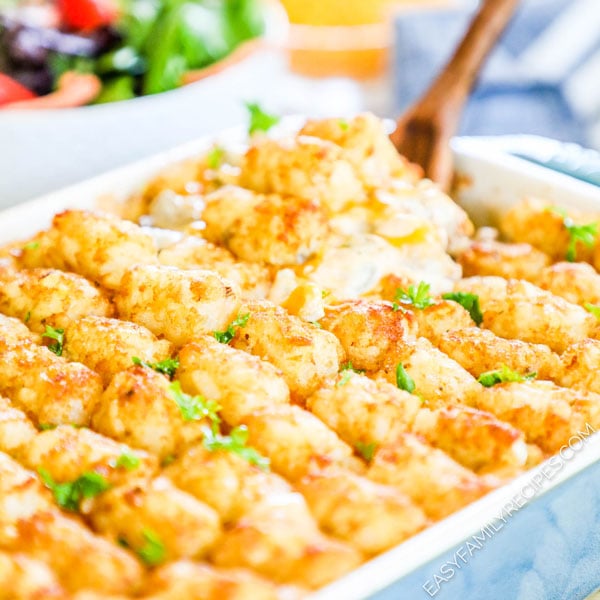 Cheesy Tater Tot Casserole with Bacon