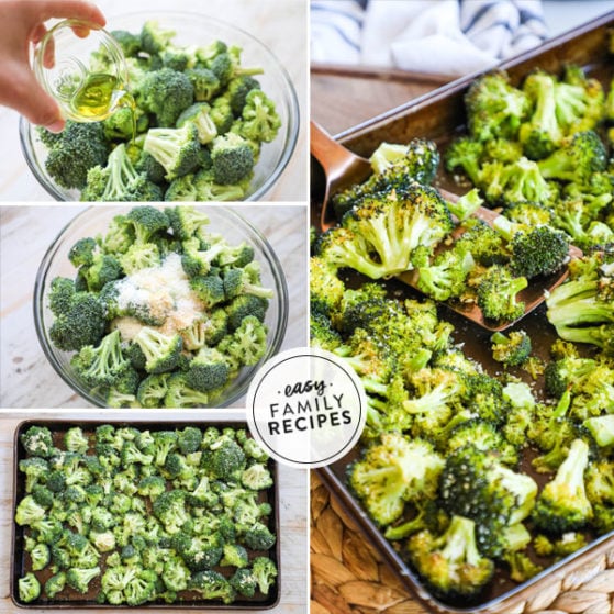 Step by Step for Making Roasted Broccoli