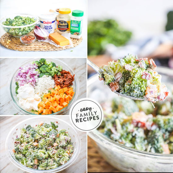 steps to make bacon ranch broccoli salad