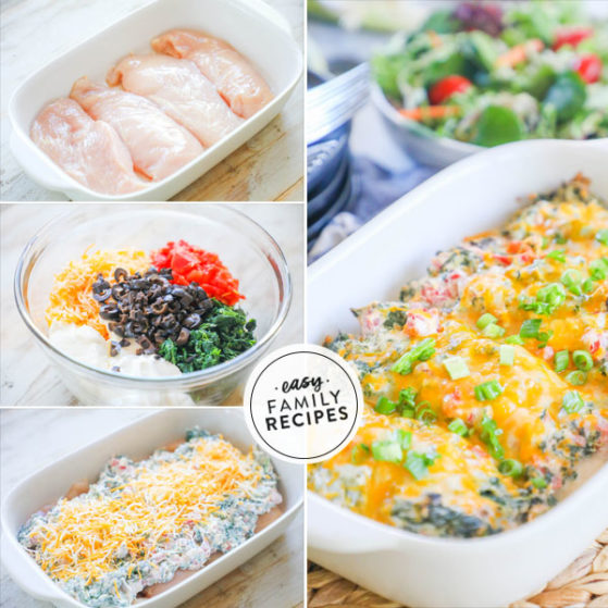 Steps for making Mexican Spinach Chicken